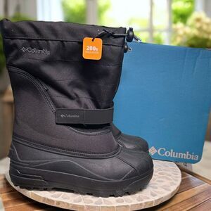 Columbia Insulated Powderbug Plus II Winter Snow Boots Waterproof Youth Size 5Y